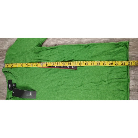 Mossimo Women's XS Green Long Sleeve Crew Neck Sweater Lightweight Knit Top - Picture 8 of 9